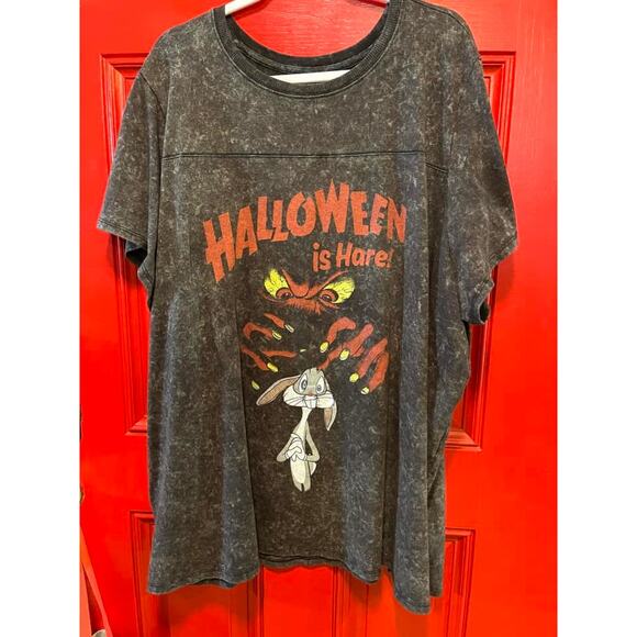 Torrid Looney Toons Warner Bros Bugs‎ Bunny & Gossamer Halloween T Shirt Tee 6X - Picture 1 of 3